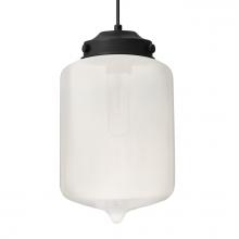 Besa Lighting 1JC-OLINFR-BK - Besa Olin Pendant Black Frost 1x60W MAX E26 Base