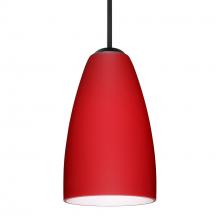 Besa Lighting 1JT-1511RM-BK - Besa Riva 9 Pendant Black Ruby Matte 1x75W MAX E26 Base