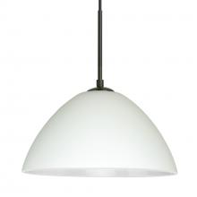 Besa Lighting 1JT-420107-BK - Besa Tessa Pendant Black White 1x75W MAX E26 Base