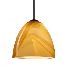 Besa Lighting 1JT-4470HN-BK - Besa Vila Pendant Black Honey 1x60W MAX E26 Base