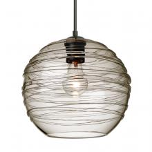 Besa Lighting 1JT-462702-BK - Besa Wave 10 Pendant Black Smoke 1x60W MAX E26 Base