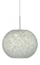 Besa Lighting 1JT-477619-SN - Besa Pendant Luna Satin Nickel Carrera 1x100W Medium Base