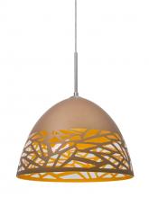 Besa Lighting 1JT-KIEVCP-SN - Besa Kiev Pendant, Copper, Satin Nickel Finish, 1x60W Medium Base