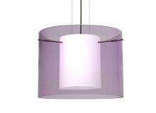 Besa Lighting 1KG-A00707-BR - Besa Pendant Pahu 16 Bronze Transparent Amethyst/Opal 1x150W Medium Base A21