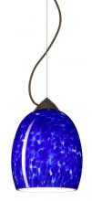 Besa Lighting 1KX-169786-LED-BR - Besa Lucia LED Stem Pendant Blue Cloud Bronze 1x9W LED