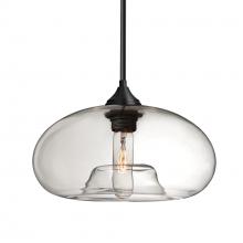 Besa Lighting 1TT-BANACL-BK - Besa Stem Pendant Bana Black Clear 1x60W MAX E26 Base