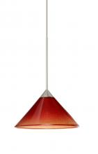 Besa Lighting 1XC-117681-LED-SN - Besa Pendant Kona Satin Nickel Sunset 1x5W LED