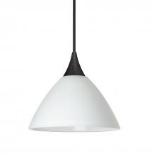 Besa Lighting 1XC-174307-BK - Besa Pendant Domi, Black Finish, White 1x50W MAX GY6.35 Base