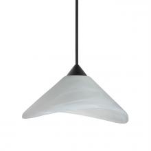 Besa Lighting 1XC-191352-BK - Besa Pendant Hoppi, Black Finish, Marble 1x50W MAX GY6.35 Base