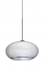 Besa Lighting 1XC-2492SF-LED-BR - Besa Pendant Brio 7 Bronze Silver Foil 1x6W LED