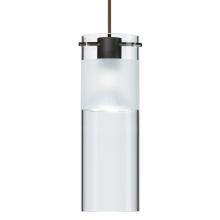 Besa Lighting 1XC-6527EC-BR - Besa, Scope 7 Cord Pendant, Clear/Frost, Bronze Finish, 1x50W MAX GY6.35 Base