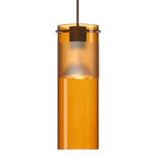 Besa Lighting 1XC-6527EG-BR - Besa, Scope 7 Cord Pendant, Armagnac/Frost, Bronze Finish, 1x50W MAX GY6.35 Base