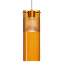 Besa Lighting 1XC-6527EG-SN - Besa, Scope 7 Cord Pendant, Armagnac/Frost, Satin Nickel Finish, 1x50W MAX GY6.35 Base