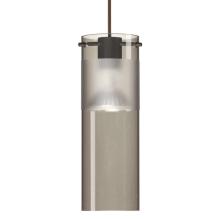 Besa Lighting 1XC-6527ES-BR - Besa, Scope 7 Cord Pendant, Smoke/Frost, Bronze Finish, 1x50W MAX GY6.35 Base