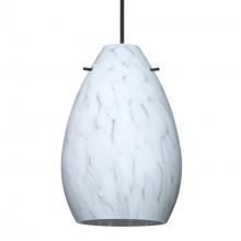 Besa Lighting 1XT-171319-BK - Besa Pendant Pera 6, Black Finish, Carrera 1x50W MAX GY6.35 Base