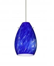 Besa Lighting 1XT-171386-SN - Besa Pendant Pera 6 Satin Nickel Blue Cloud 1x50W Halogen