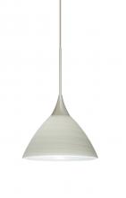 Besa Lighting 1XT-1743KR-SN - Besa Pendant Domi Satin Nickel Chalk 1x50W Halogen