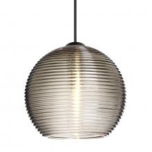 Besa Lighting 1XT-461502-BK - Besa Pendant Kristall 6, Black Finish, Smoke 1x35W MAX GY6.35 Base