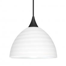 Besa Lighting 1XT-4679KR-BK - Besa Pendant Brella, Black Finish, Chalk 1x50W MAX GY6.35 Base