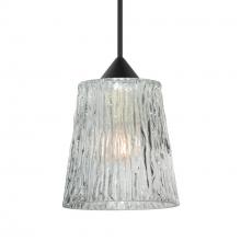 Besa Lighting 1XT-512500-BK - Besa Pendant Nico 4, Black Finish, Clear Stone 1x35W MAX GY6.35 Base