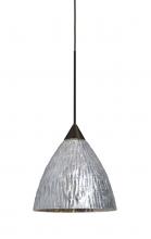 Besa Lighting 1XT-EVESS-BR - Besa, Eve Cord Pendant, Stone Silver Foil, Bronze Finish, 1x50W Halogen