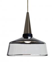 Besa Lighting 1JT-BARON10BK-BR - Baron 10 Cord Pendant, Black/Clear, Bronze Finish, 1x60W Medium base