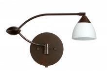 Besa Lighting 1WU-185807-BR - Besa Wall Divi Bronze Opal Matte 1x50W Mr16