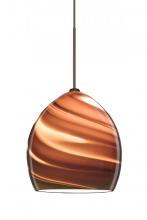 Besa Lighting 1XP-1716SK-BR - Besa Pendant Sprite Bronze Smoke Twist 1x50W Halogen