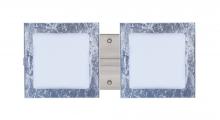 Besa Lighting 2WS-7735SF-SN - Besa Wall Alex Satin Nickel Opal/Silver Foil 2x50W G9