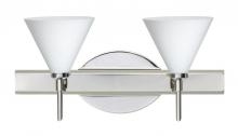 Besa Lighting 2SW-512107-CR - Besa Wall Kani Chrome Opal Matte 2x40W G9