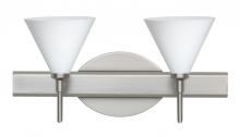 Besa Lighting 2SW-512107-SN - Besa Wall Kani Satin Nickel Opal Matte 2x40W G9