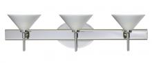 Besa Lighting 3SW-282453-CR - Besa Wall Kona Chrome White Starpoint 3x40W G9