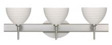 Besa Lighting 3SW-4679KR-SN - Besa Wall Brella Satin Nickel Chalk 3x40W G9