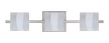 Besa Lighting 3WS-787399-SN - Besa Wall Paolo Satin Nickel Opal Frost 3x50W G9