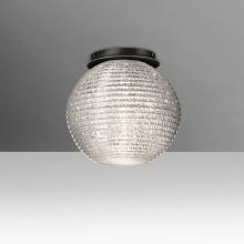 Besa Lighting 4616GLC-BK - Besa Kristall 8 Ceiling, Glitter, Black FInish, 1x60W E26 Base