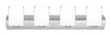 Besa Lighting 4WZ-449807-SN - Besa Wall Rise Satin Nickel Opal Matte 4x60W Medium Base