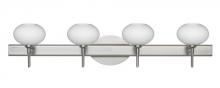 Besa Lighting 4SW-561207-SN - Besa Wall Lasso Satin Nickel Opal Matte 4x40W G9