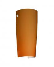 Besa Lighting 704180-WH - Besa Wall Tomas White Amber Matte 1x75W Medium Base