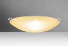 Besa Lighting 8419GD-LED-SN - Besa Ceiling Sonya 17 Satin Nickel Gold Glitter 3x11W LED