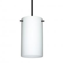 Besa Lighting B-440407-MED-BK - Besa Stilo 7 Pendant For Multiport Canopy Black Opal Matte 1x40W MAX E26 Base