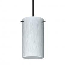 Besa Lighting B-440419-MED-BK - Besa Stilo 7 Pendant For Multiport Canopy Black Carrera 1x40W MAX E26 Base