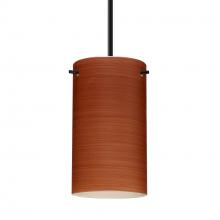 Besa Lighting B-4404CH-MED-BK - Besa Stilo 7 Pendant For Multiport Canopy Black Cherry 1x40W MAX E26 Base