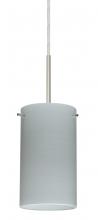 Besa Lighting B-4404KR-SN - Besa Stilo 7 Pendant For Multiport Canopy Satin Nickel Chalk 1x50W Candelabra