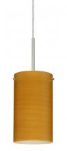 Besa Lighting B-4404OK-MED-SN - Besa Stilo 7 Pendant For Multiport Canopy Satin Nickel Oak 1x40W B10 Med