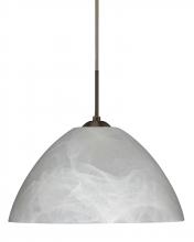 Besa Lighting J-420152-LED-BR - Besa Tessa LED Pendant For Multiport Canopy Marble Bronze 1x9W LED