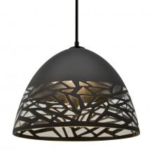 Besa Lighting J-KIEVBK-BK - Besa Kiev Pendant for Multiport Canopy, Black, Black Finish, 1x60W MAX E26 Base