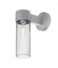 Besa Lighting JUNI10CL-WALL-SL - Besa, Juni 10 Outdoor Sconce, Clear Bubble, Silver Finish, 1x60W Medium Base