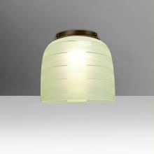 Besa Lighting MITZI7CRC-BR - Besa Mitzi 7 Ceiling, Chartreuse, Bronze, 1x60W E26 Base