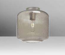 Besa Lighting NILES10SMC-SN - Besa Niles 10 Ceiling, Smoke Bubble, Satin Nickel Finish, 1x60W T10