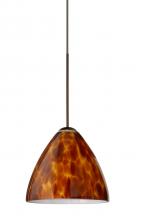 Besa Lighting RXP-177918-BR - Besa Pendant Mia Bronze Amber Cloud 1x50W Halogen